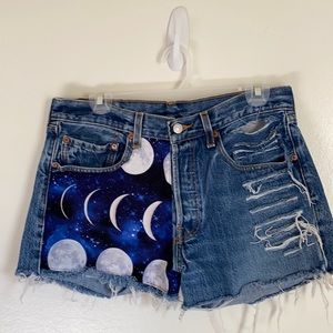 Custom Levi jean shorts